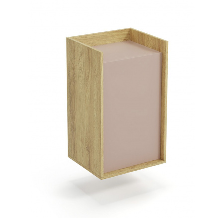Skřín MOBIUS 1D, přírodní/růžová Skřín MOBIUS 1D, přírodní/růžová