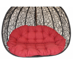 Polstr na závěsnou houpačku Double - látka vínový melír