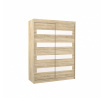 Posuvná skříň s lacobelem MARTINEZ 150 Sonoma+White Lacobel