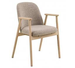 Židle Leo béžová / dub Monza 60