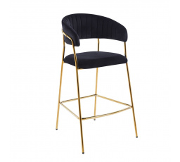 Barová židle H3-FX, černá / zlatá