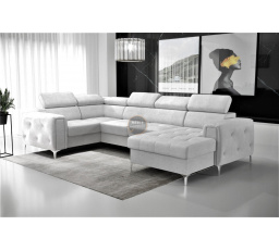 Rohová sedací souprava ORION MAX III s funkcí spaní 165x320x185 cm - šedá , levá