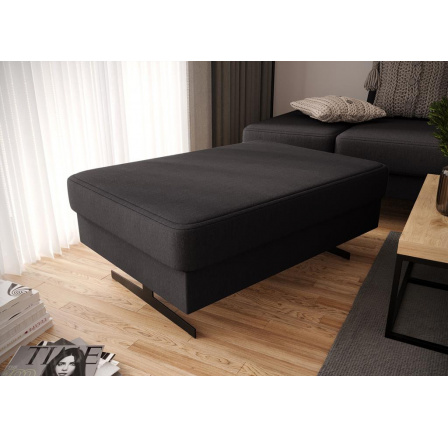 Taburet  EMPORIO 100x70 cm - tmavě šedá