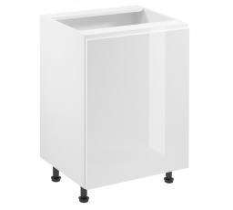 Kuchyňská dolní skřínka - ASPEN D60 Levá, Bílá/Bílý lesk