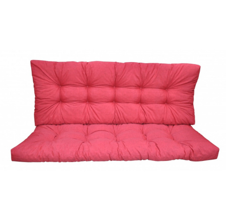 Polstr na zahradní houpačku 180 cm - látka malinový melír Polstr na zahradní houpačku 180 cm - látka malinový melír