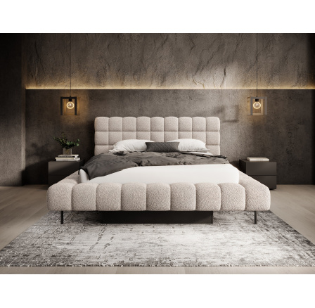 Postel Magentta + kovový rám / plynový píst / úložný box na lůžkoviny 140x200 Royal 18 1