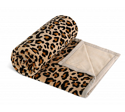 Deka micro jednolůžko 150x200 cm leopard
