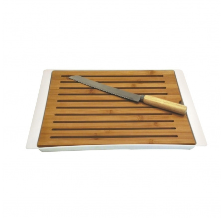 Sada prkénko na krájení + nůž 38x27 cm