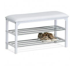 Botník, kov, bílá, 83168-13 WT