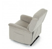 Polohovací křeslo, elektrické kabelové ovládání, béžová, látka, TV-7072 LAN2
