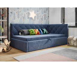 Postel ELZA - modrá - T73, Pravá strana