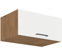 Horní skřínka VEGAS - 80 NAGU-36 1F, Dub Lancelot / Bílý lesk