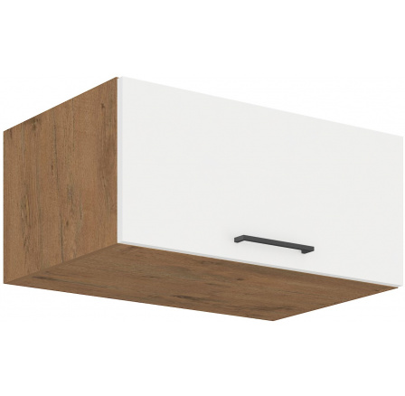 Horní skřínka VEGAS - 80 NAGU-36 1F, Dub Lancelot / Bílý lesk Horní skřínka VEGAS - 80 NAGU-36 1F, Dub Lancelot / Bílý lesk