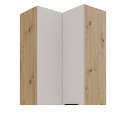 Horní rohová skříňka SOLEA - 60x60 GN-90 2F (90°), Dub Artisan/Kašmír