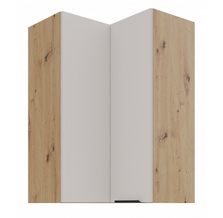 Horní rohová skříňka SOLEA - 60x60 GN-90 2F (90°), Dub Artisan/Kašmír Horní rohová skříňka SOLEA - 60x60 GN-90 2F (90°), Dub Artisan/Kašmír