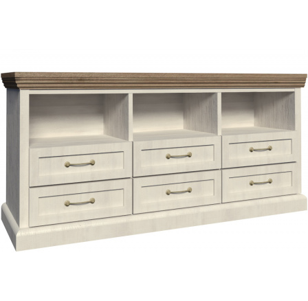 Televizní stolek ROYAL RS, Borovice nordická + Dub Divoký