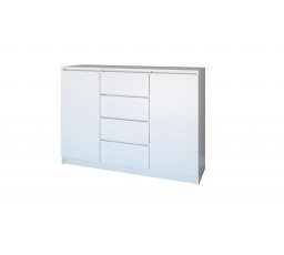Komoda TOPA 2D4S 120, BÍLÁ