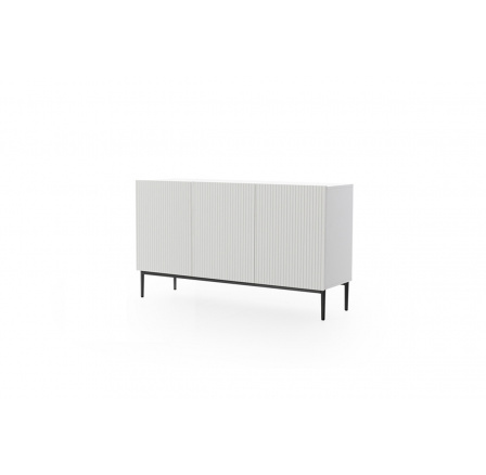 Komoda Nicole 150, bílý mat / černá