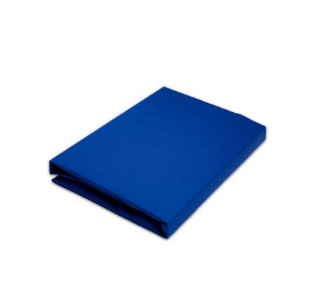 Napínací saténové prostěradlo tmavě modré