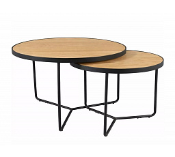 LAVICE ITALIA DĽB / ČERNÁ (SADA)