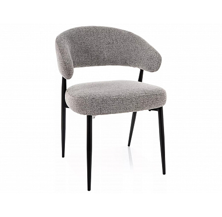 ŽIDLE LUCIO NOELLE ČERNÝ RÁM/ ŠEDÁ 09