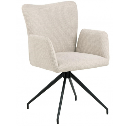 Židle Laura s područkami béžová