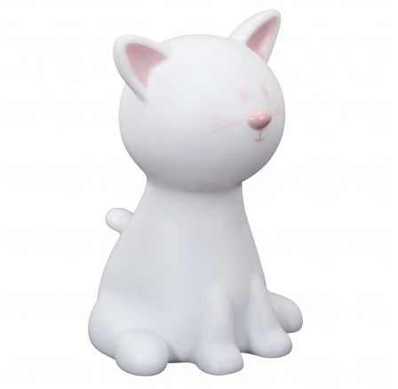 Lampička Cat Night bílá