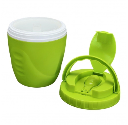 Lunchbox Travel kulatý zelený