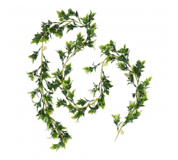 Girlanda z umělých rostlin bílé drobné kvítky