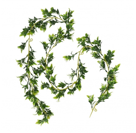 Girlanda z umělých rostlin bílé drobné kvítky Girlanda z umělých rostlin bílé drobné kvítky