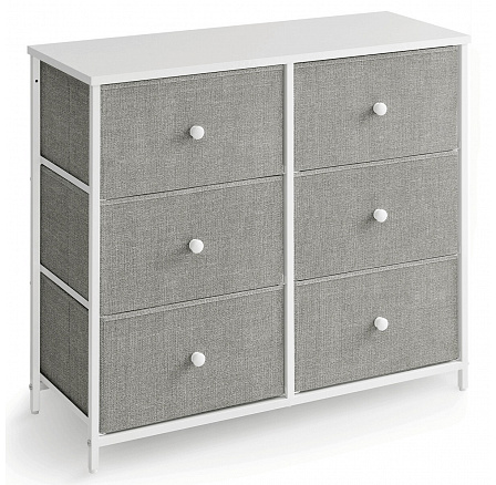 Komoda 80x30x71cm, kov, šedá, AUK-E1032 GREY Komoda 80x30x71cm, kov, šedá, AUK-E1032 GREY