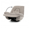 Polohovací křeslo, elektrické zabudované ovládání, béžová, látka, TV-7081 LAN2