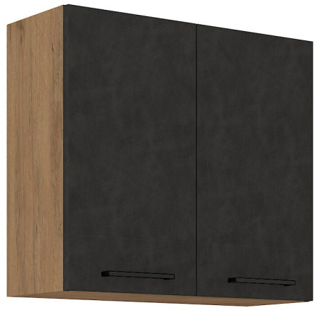 Horní skřínka VEGAS - 80 G-72 2F, Dub Lancelot / Matera Horní skřínka VEGAS - 80 G-72 2F, Dub Lancelot / Matera