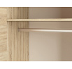 Šatní skříň AVO 01, světlá Sonoma / bílá