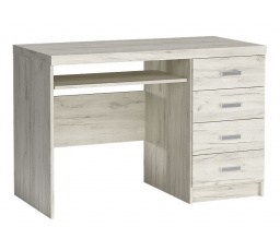 Psací stůl INDIANAPOLIS I16 Kraft bílý