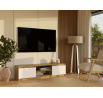 Tv komoda Malvína 140, dub artisan/bílá