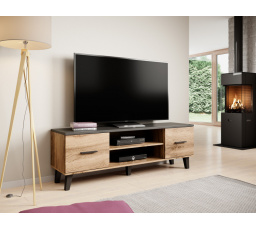 Tv komoda LOTTA RTV 160, dub wotan/černá