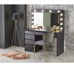 Toaletní stolek HOLLYWOOD XL Černý