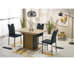 Jídelní stůl WILSON, dub artisan / černá