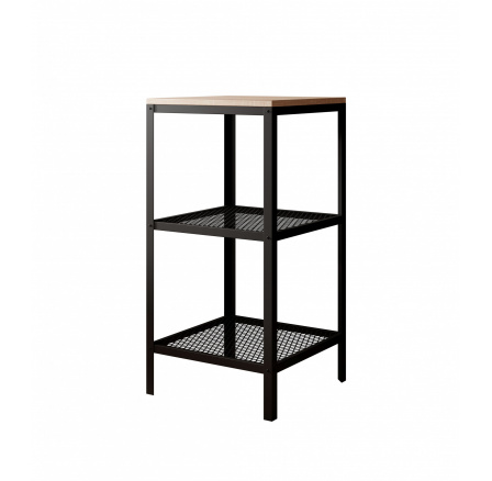 Regál Rolin Černý+Sonoma