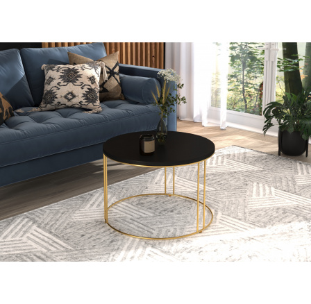 Konferenční stolek NOEL Zlatý+Černý