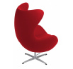 Křeslo Vejce červený kašmír 24 Premium