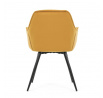 Jídelní židle, žlutá, sametová látka, DCH-421 YEL4