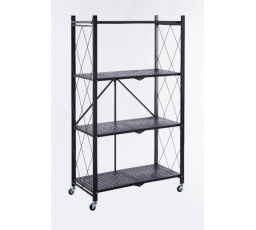 Kovový regál R4-FX 4P černý R44P-FX