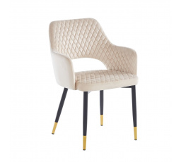 Židle velvet béžová K3-FX