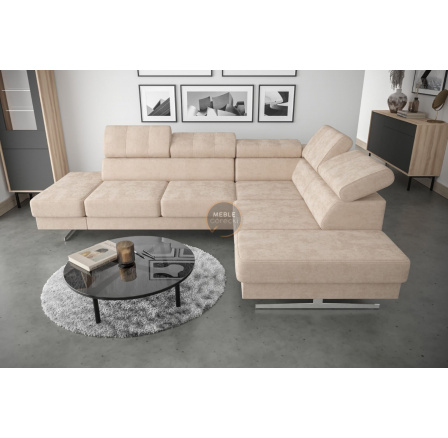 Rohová sedací souprava EMPORIO 225X300 - pravá, béžová