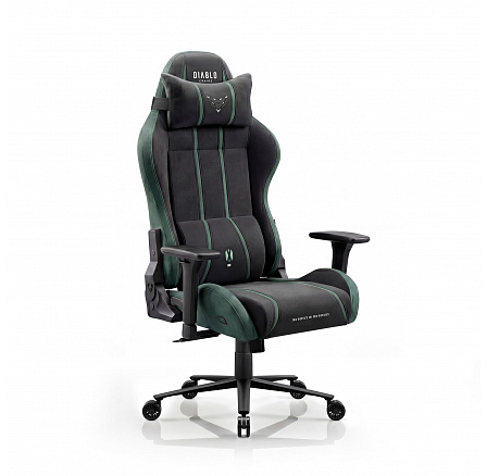 DIABLO CHAIRS X-ONE 2.0 >normální< křeslo FOREST GREEN| Herní židle | látková herní židle