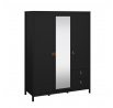 Šatní skříň REAL 659, Černá
