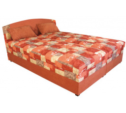 Postel Betty 160x200 oranžová/vzor