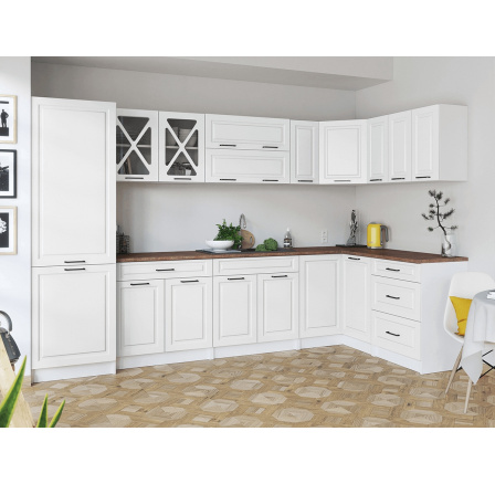 Rohová kuchyňská linka Simea bílá MAT Rohová kuchyňská linka Simea bílá MAT